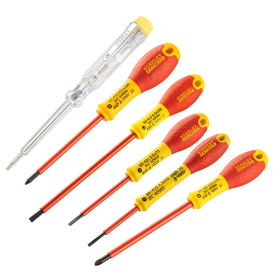 STANLEY 6 PIECES INSULATED SLOTTED POZI SET