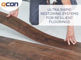 Ultra-rapid restoring systems for resilient floorings 